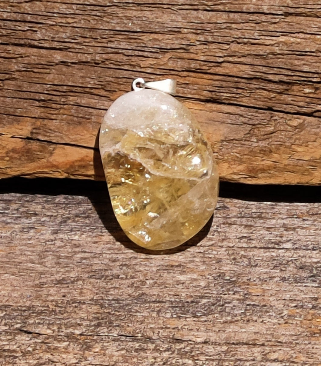 Pendentif  Citrine  +- 1.25''