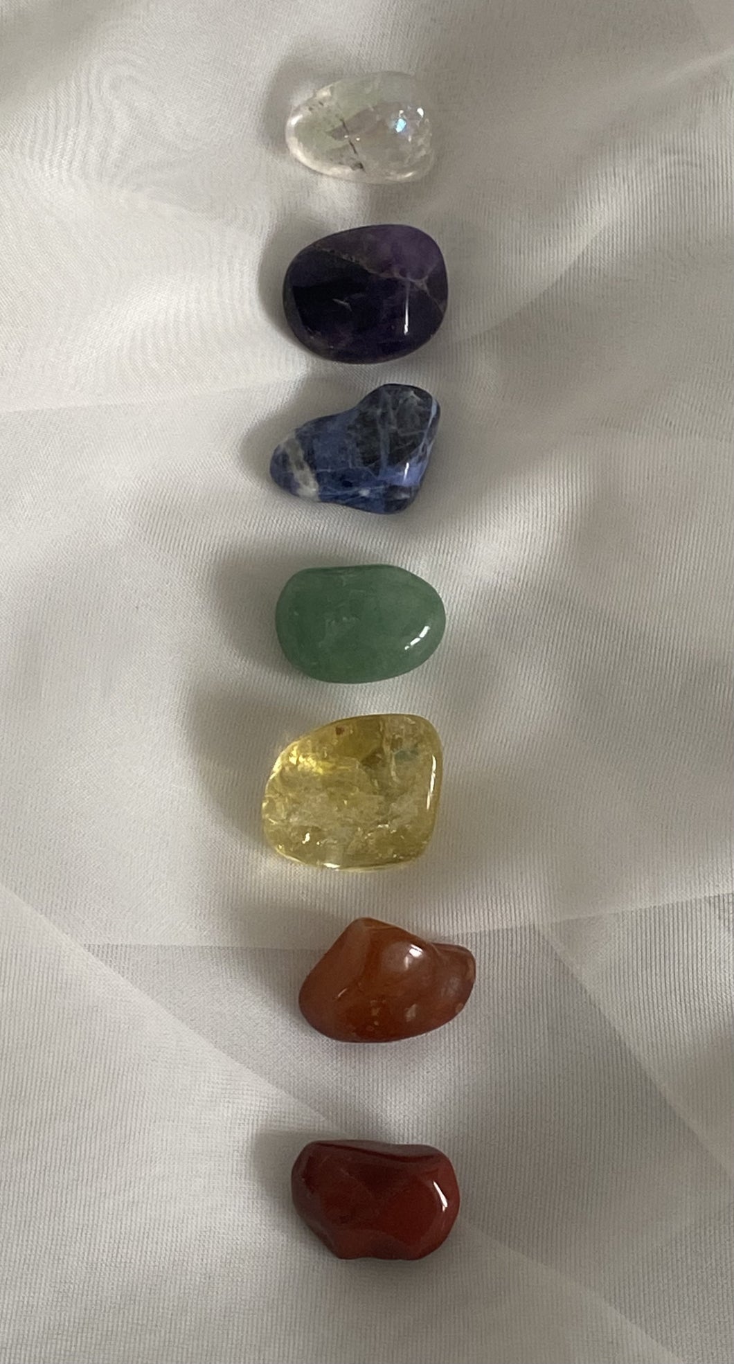 Ensemble pierres Chakras.