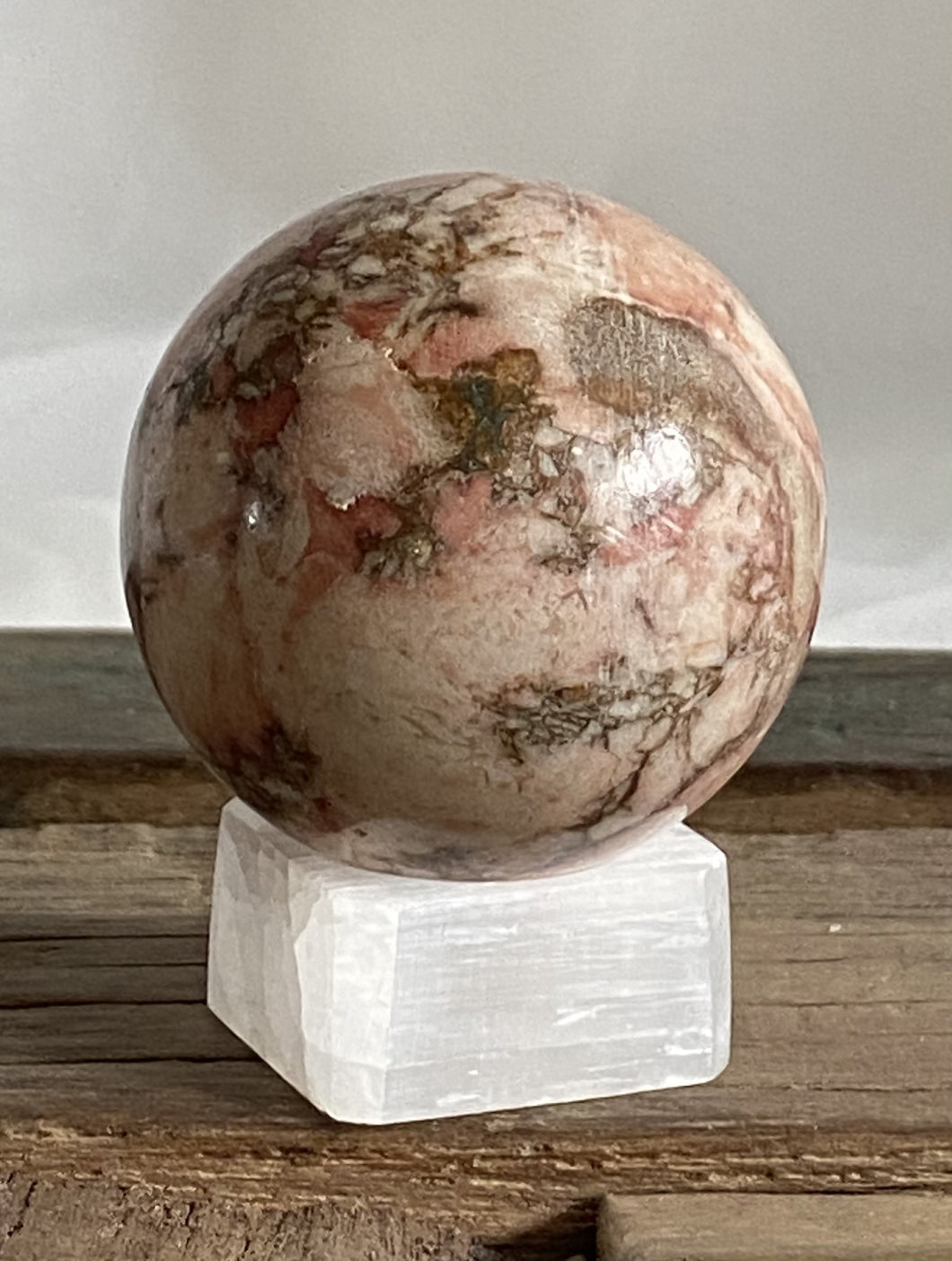 Jaspe rose porcelaine Sphère  2''