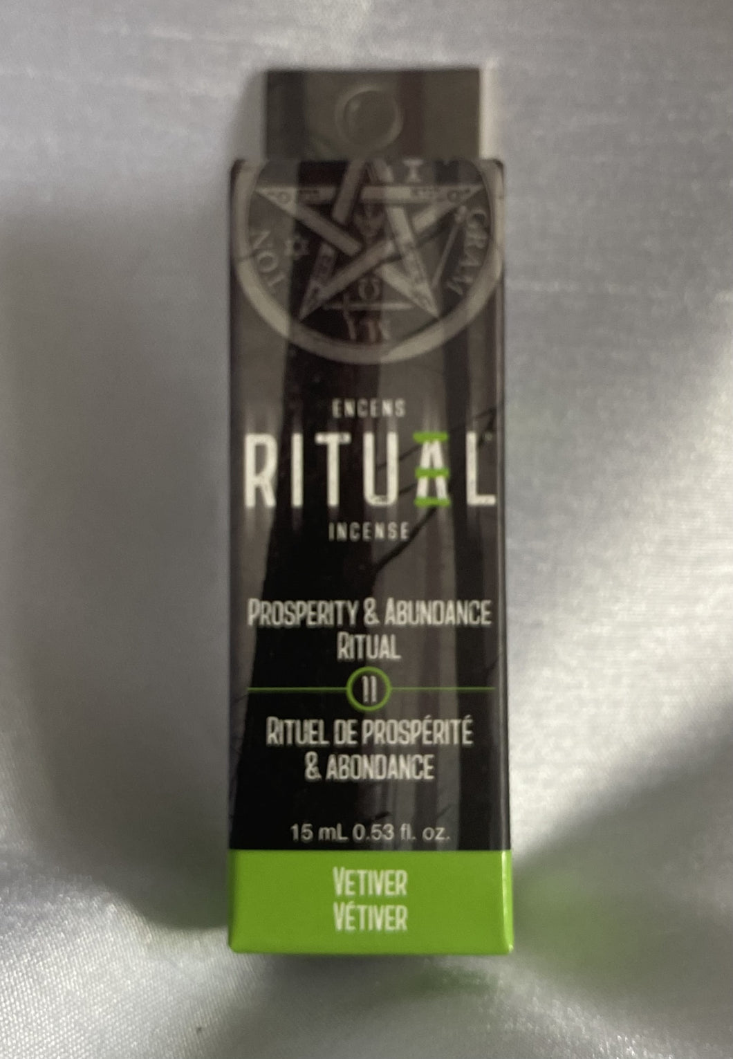 Huile Ritual Rituel de prospérité et d'abondance. 15mm Vétiver