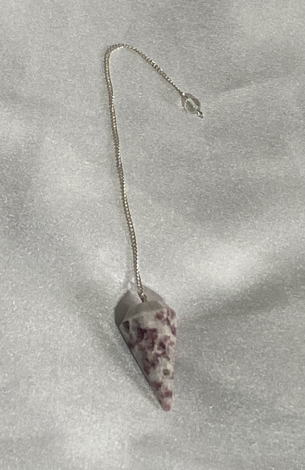 Pendule faceté Lépidolite