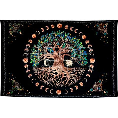 Tapisserie polyester 28'' X 37'' Arbre de vie