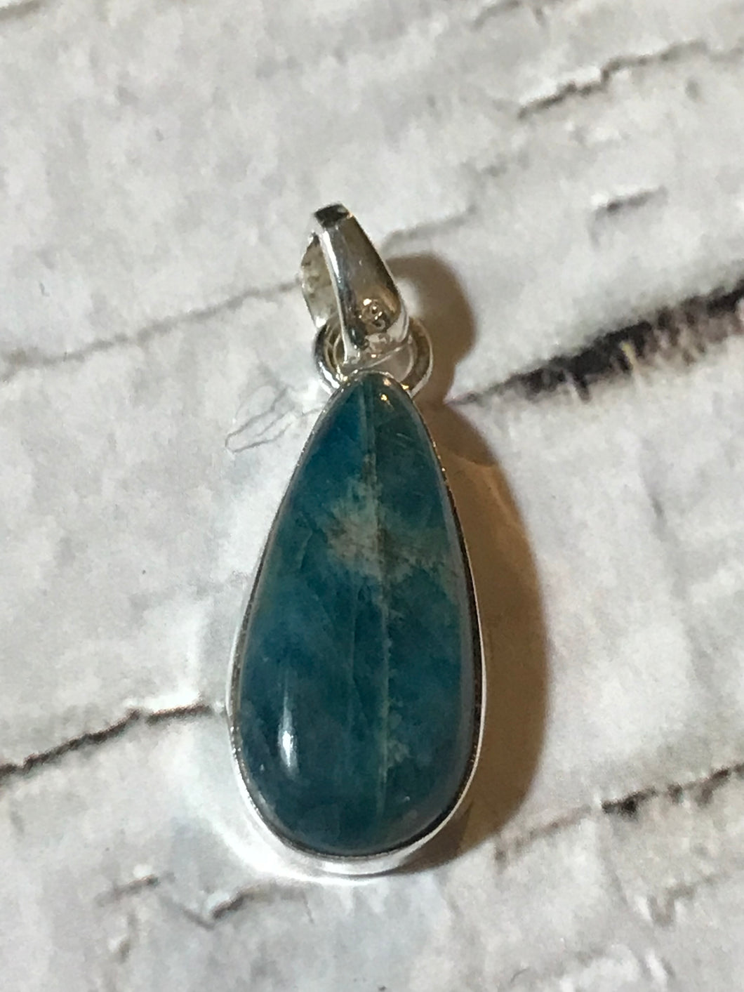 Pendentif Apatite en argent sterling