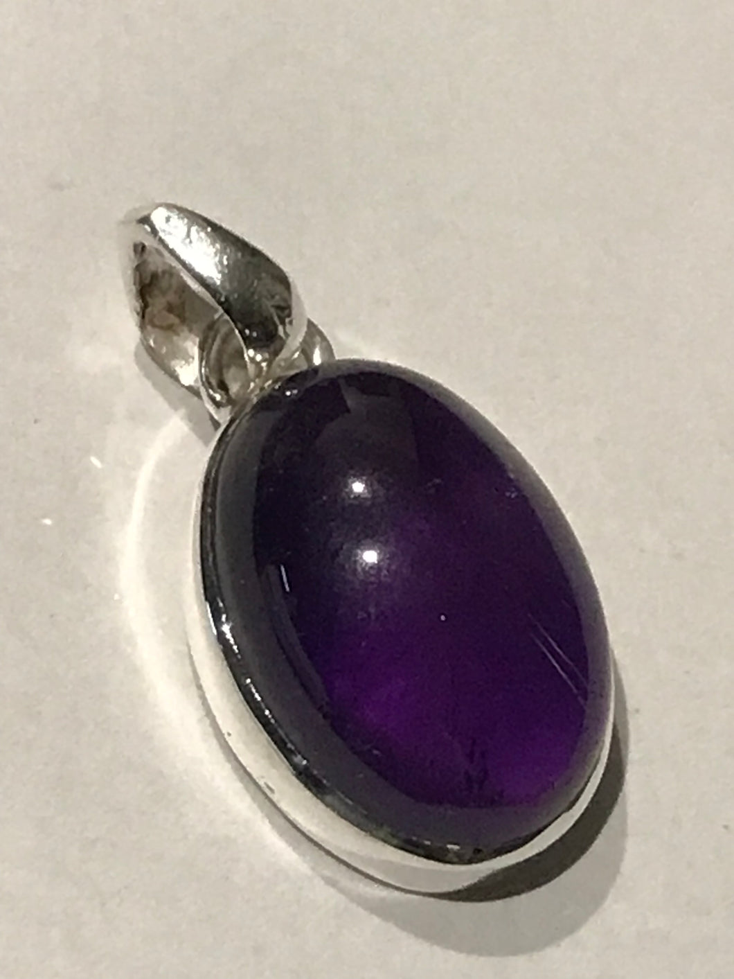 Pendentif Améthyste en argent sterling