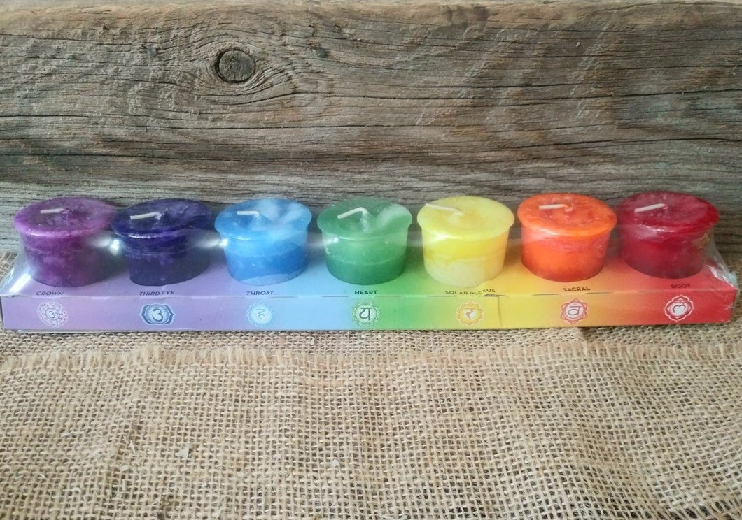 Assortiment de chandelles 7 Chakras