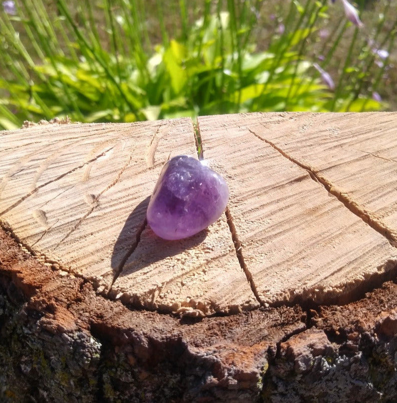 Pendentif Pierre polie Améthyste