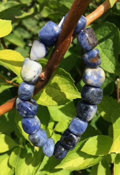 Bracelet Pierre polies Sodalite