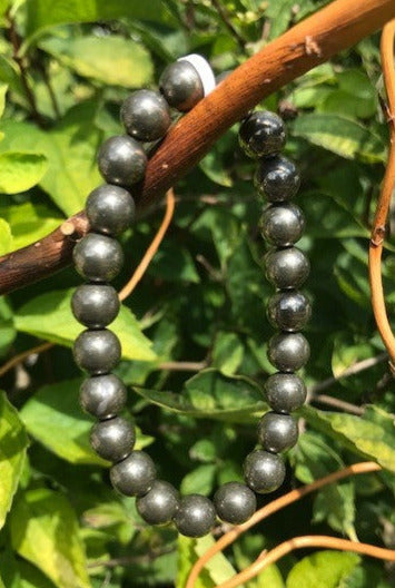 Bracelet Pyrite billes 8mm