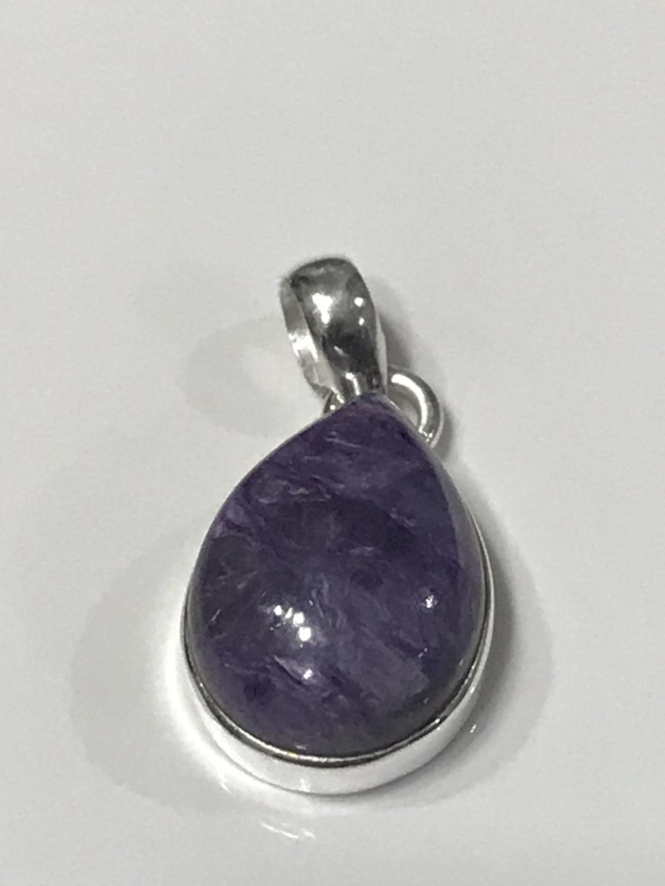 Pendentif Charoite en argent sterling