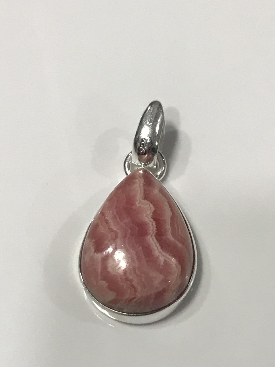 Pendentif Rhodochrosite en argent sterling