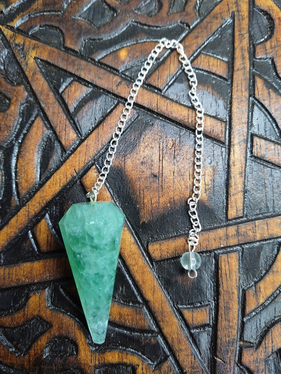 Pendule faceté Fluorite