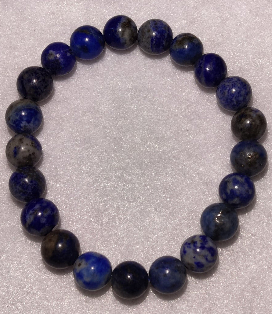 Bracelet Lapis Lazuli  billes 8mm