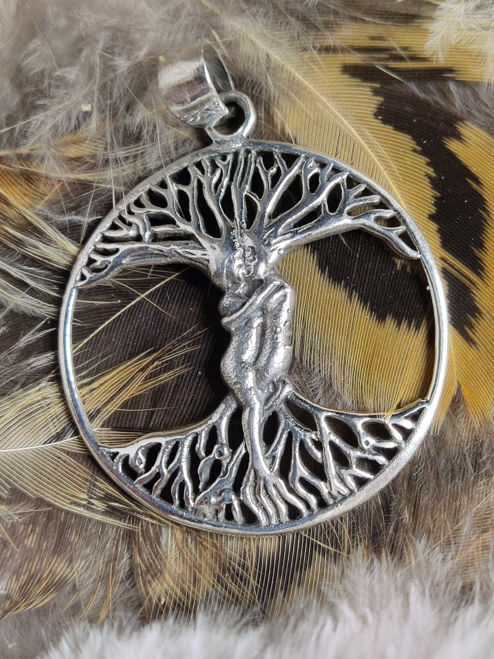 Pendentif Arbre de Vie infini 1'' Argent Sterling