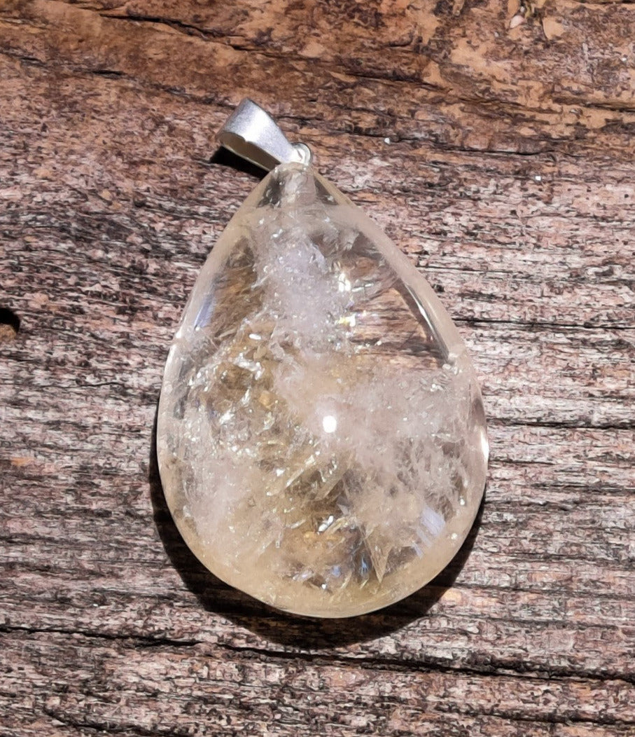 Citrine pendentif goutte 1.25''