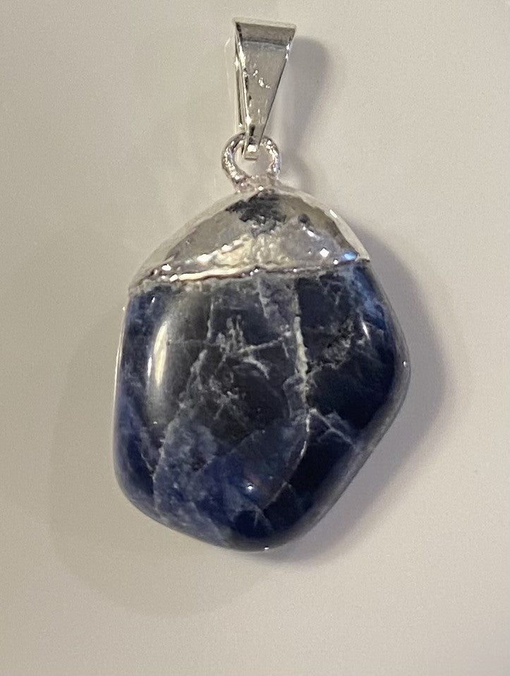 Pendentif Sodalite pierre polie